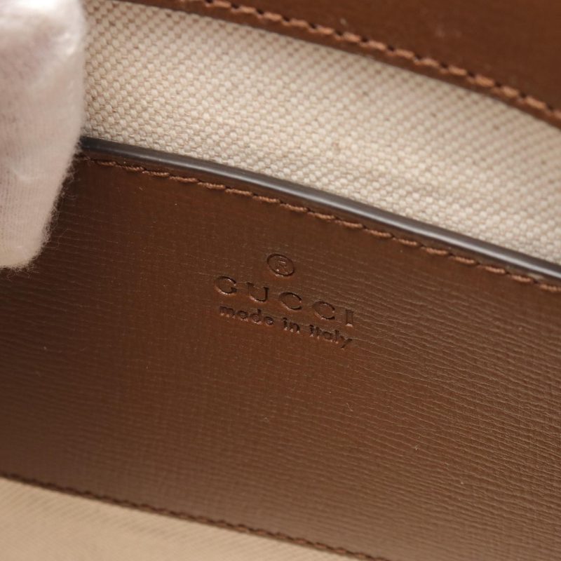 Gucci Mini Tote Bag GG Supreme PVC Canvas Leather - Barde - Image 4