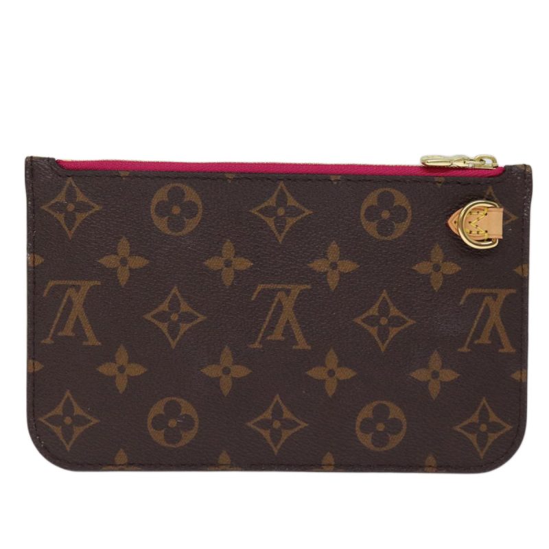 Louis Vuitton Neverfull Pouch  Canvas Clutch Bag - Barde
