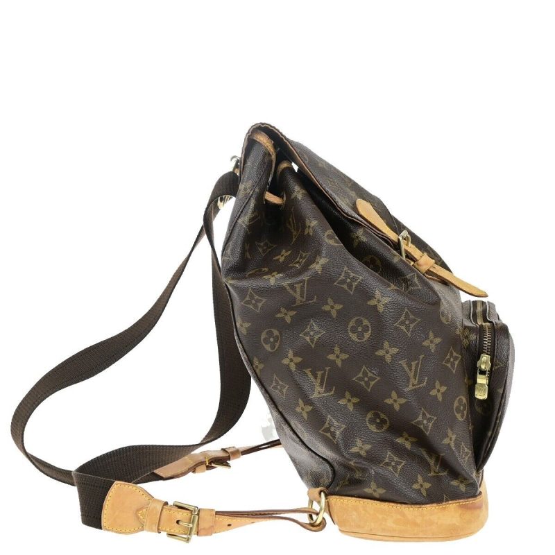Louis Vuitton Montsouris Gm  Canvas Backpack Bag - Barde - Image 4