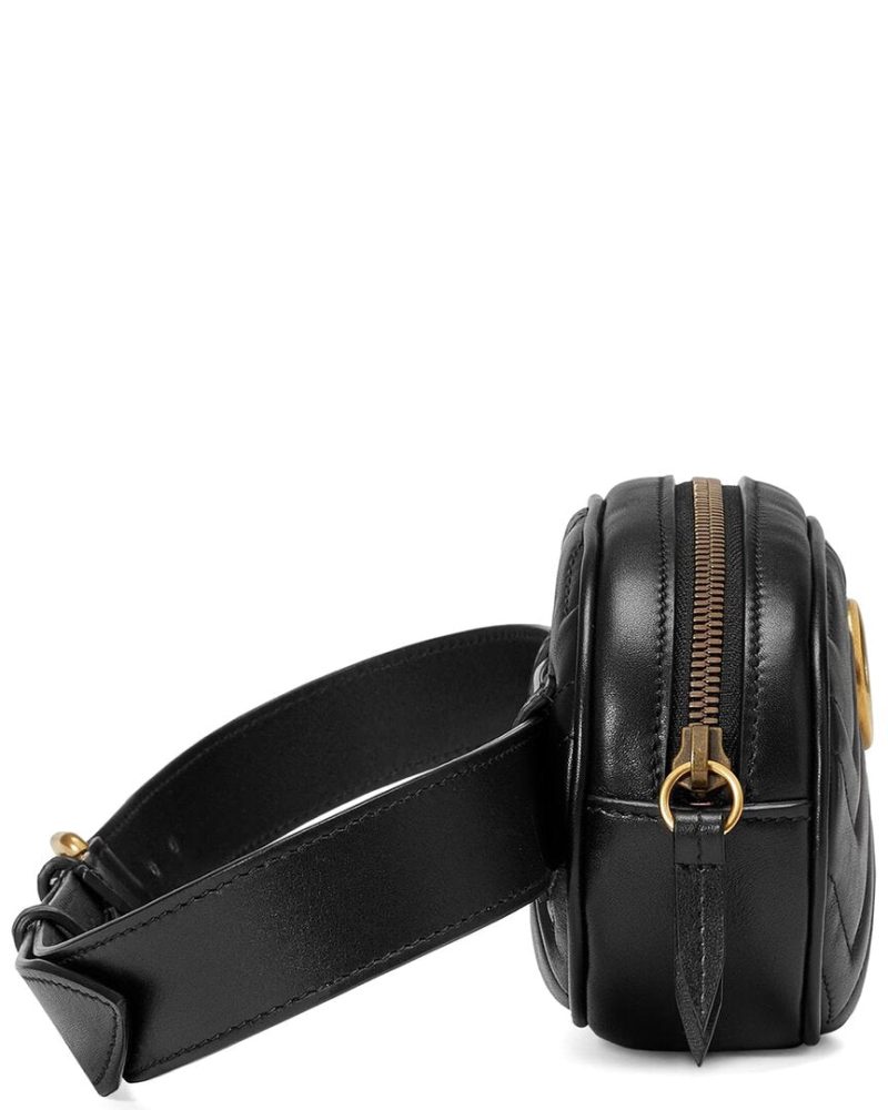 Gucci GG Marmont Matelasse Leather Belt Bag - Barde - Image 3