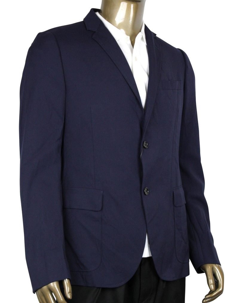 Gucci Men's Formal 2 Buttons blue Poly / Wool / Elastane Jacket - Barde - Image 2