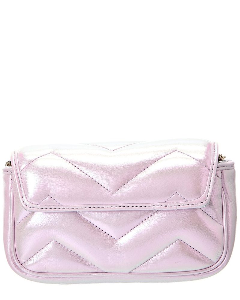 Gucci GG Marmont Super Mini Matelasse Leather Shoulder Bag - Barde - Image 2