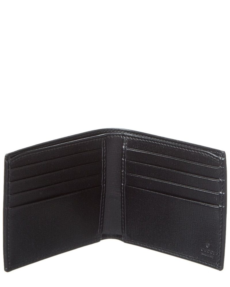Gucci Interlocking G GG Supreme Canvas & Leather Bifold Wallet - Barde - Image 3