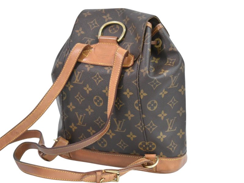 Louis Vuitton Montsouris Mm  Canvas Backpack Bag - Barde - Image 2