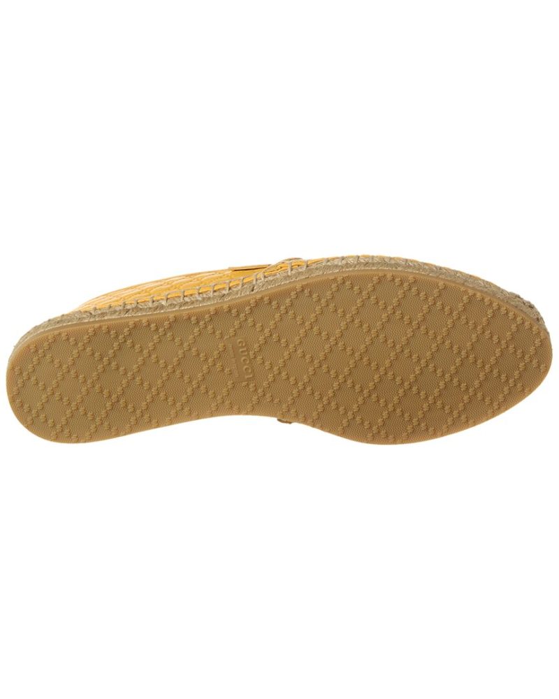 Gucci GG Leather Espadrille - Barde - Image 4