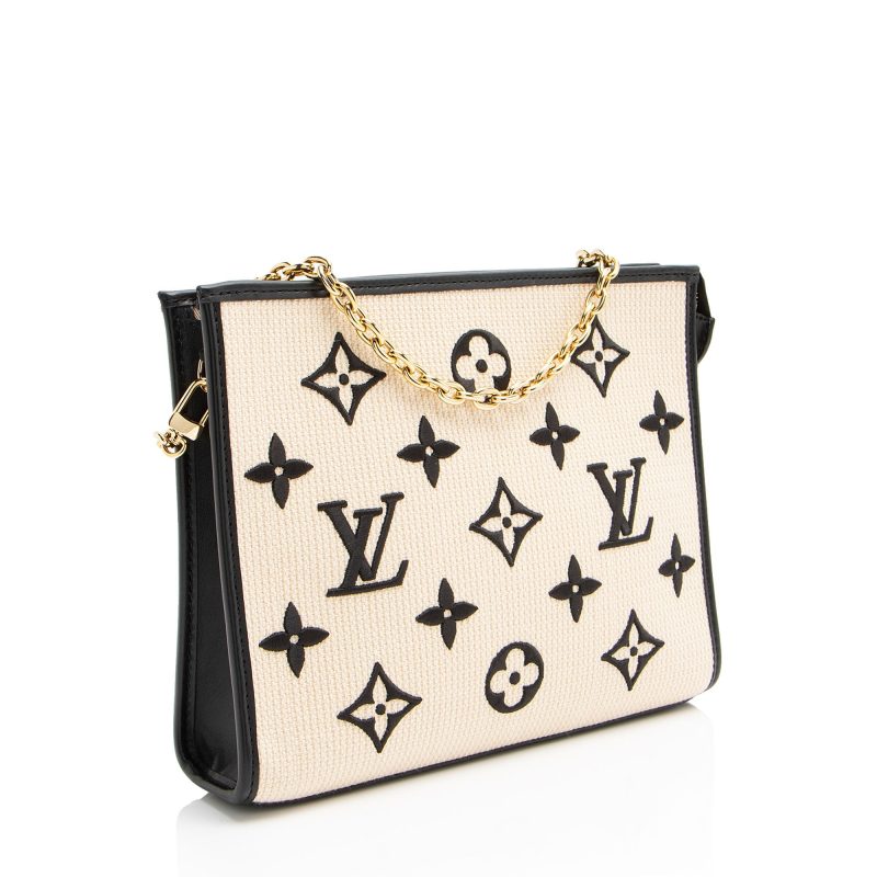 Louis Vuitton Monogram Raffia Toiletry 26 Pouch on Chain - Barde - Image 2