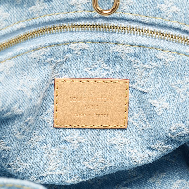 Louis Vuitton Sky Blue Monogram Denim Let Go Pm Bag - Barde - Image 6