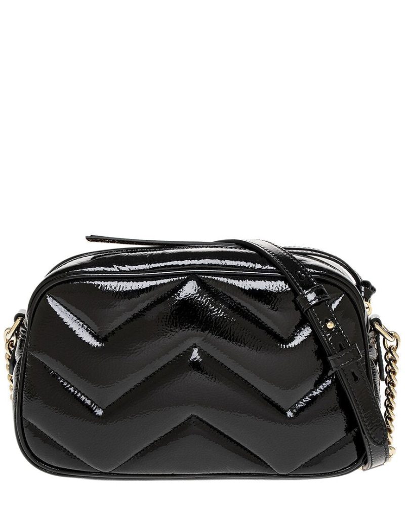 Gucci GG Marmont Small Patent Crossbody - Barde - Image 2