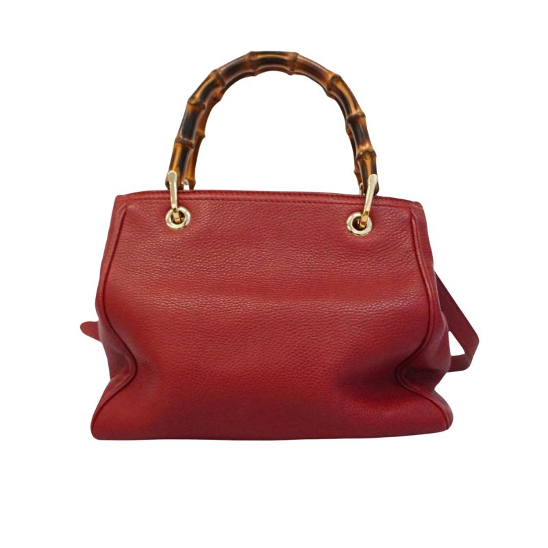 Gucci Bamboo  Leather Handbag () - Barde - Image 2