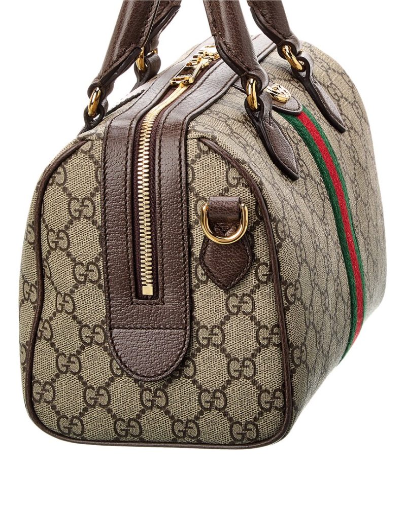 Gucci Ophidia GG Small Top Handle GG Supreme Canvas & Leather Bag - Barde - Image 3