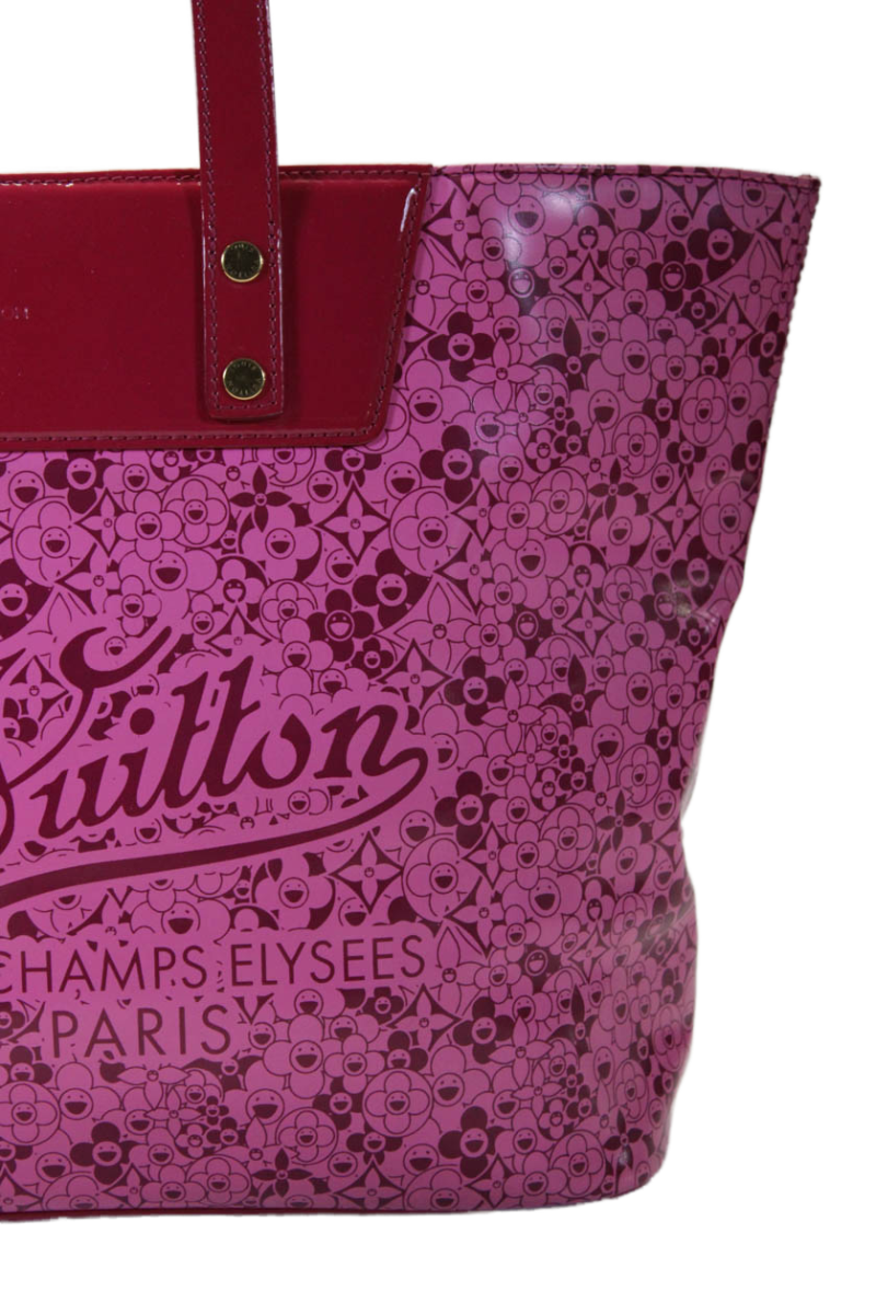 Louis Vuitton x Takashi Murakami Monogram Leather Cosmic Blossom PM Handbag Pink - Barde - Image 2