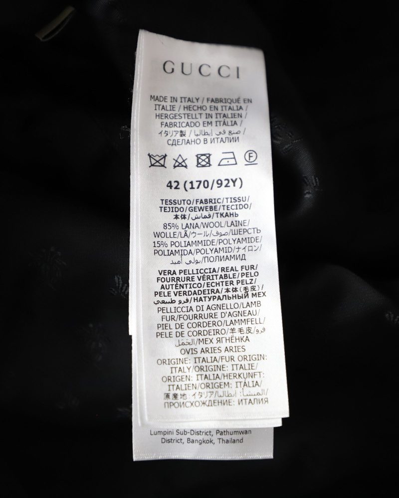 Gucci Tweed Jacket in Black Wool - Barde - Image 6
