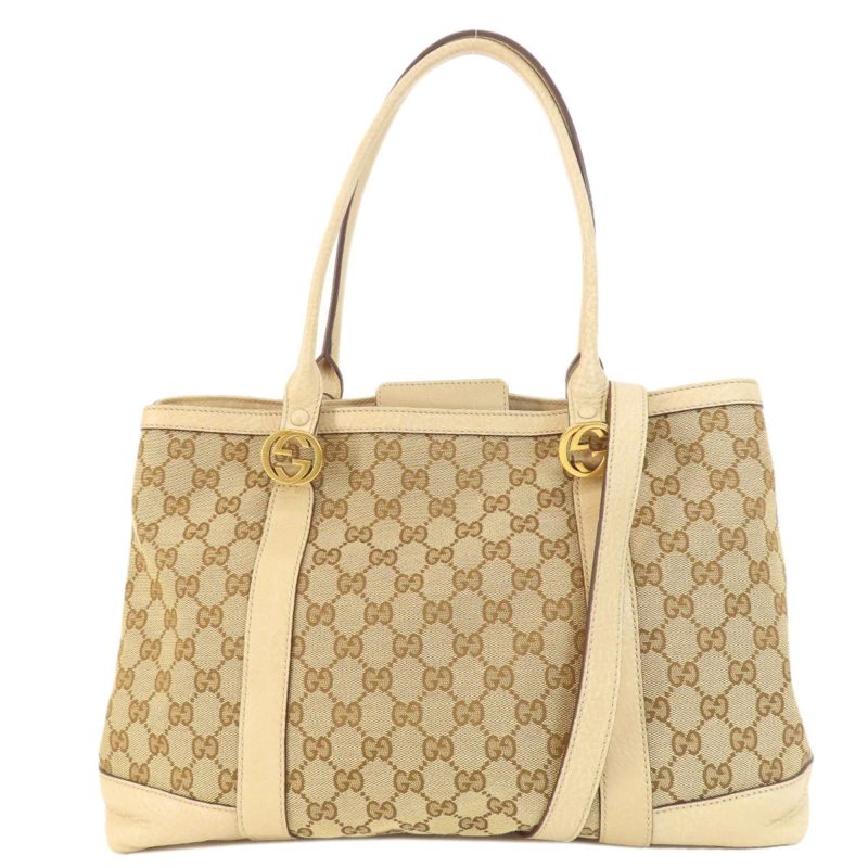 Gucci Miss Gg  Canvas Tote Bag (Pre-Owned) - Barde