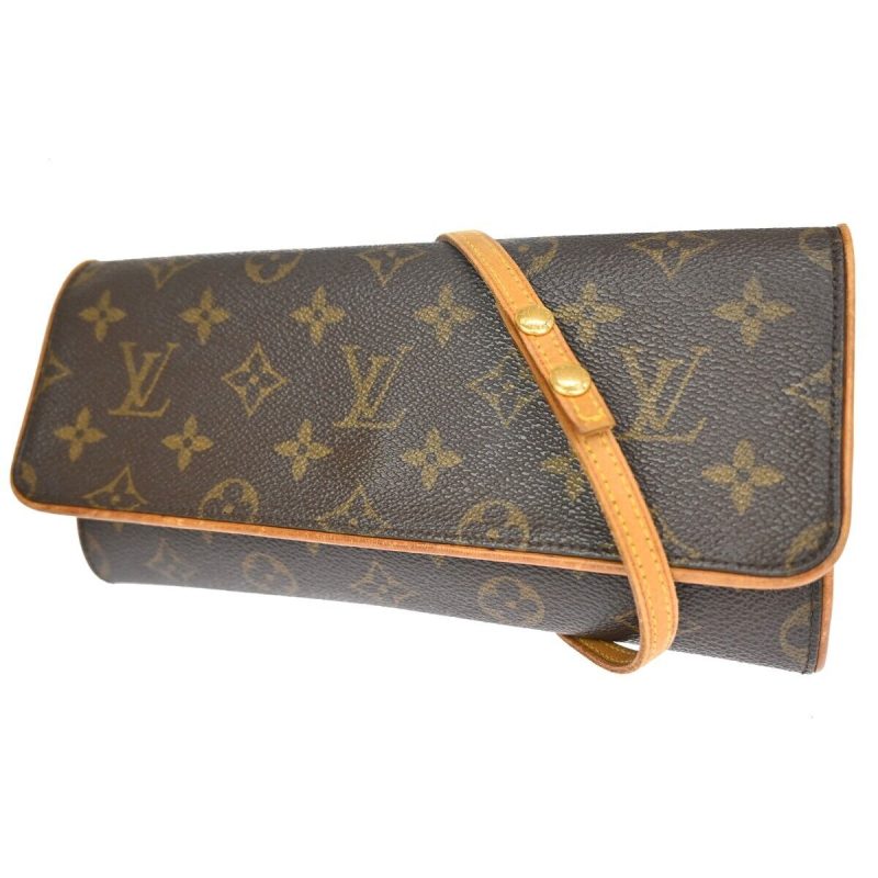 Louis Vuitton Pochette Twin Gm  Canvas Clutch Bag - Barde