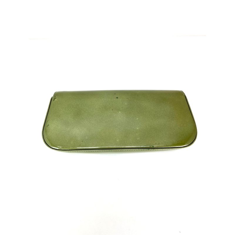 Louis Vuitton Patent Leather Sobe Green Clutch - Barde - Image 2