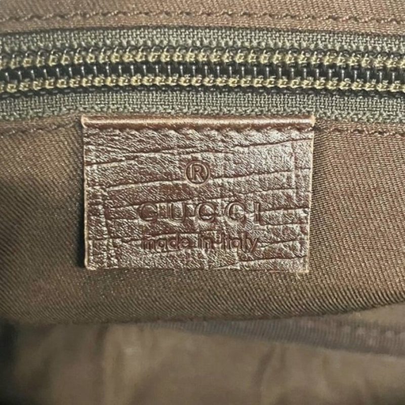Gucci  Leather Canvas Shoulder Bag (Pre-Owned) - Barde - Image 5