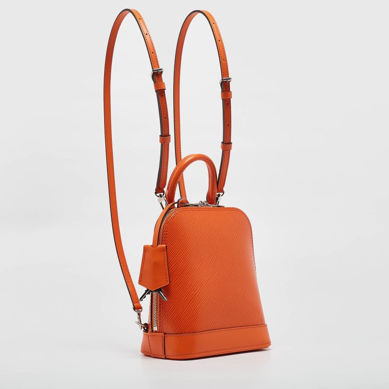 Louis Vuitton Orange Epi Leather Alma Backpack - Barde - Image 2