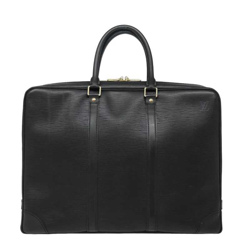 Louis Vuitton Porte Documents Voyage  Leather Briefcase Bag - Barde - Image 2