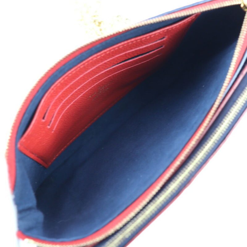 Louis Vuitton Pochette Double Zip  Canvas Clutch Bag - Barde - Image 5