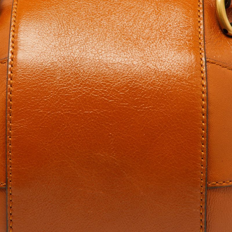 Gucci Tangerine Leather Piuma Lux Energy Tifosa Bag - Barde - Image 4