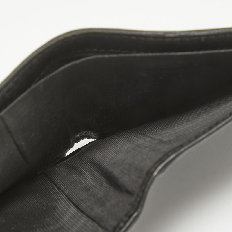 Gucci Black Leather Web Bifold Wallet - Barde - Image 2