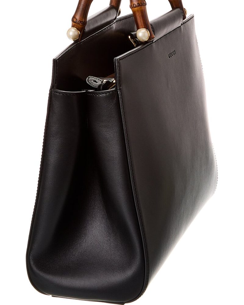 Gucci Nymphea Leather Top Handle Tote - Barde - Image 3