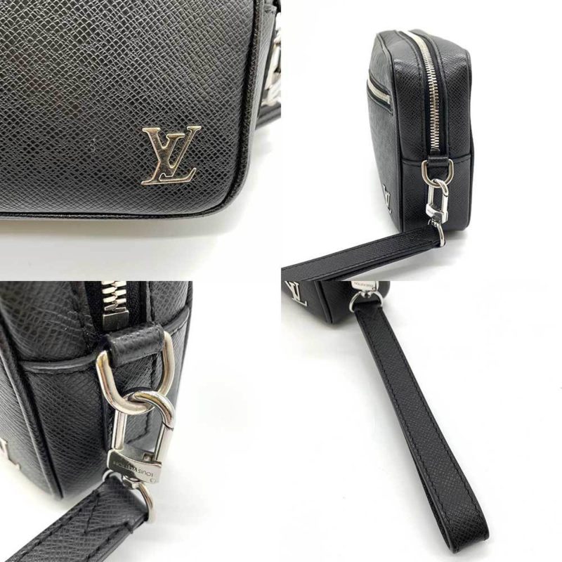 Louis Vuitton Pochette Kasai  Leather Clutch Bag - Barde - Image 3