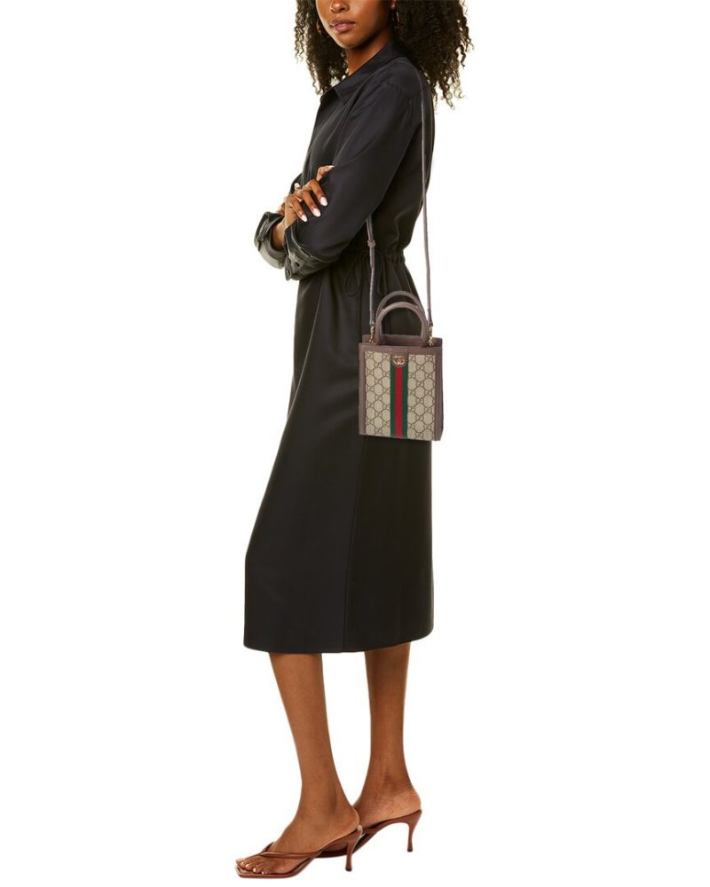 Gucci Ophidia GG Supreme Canvas & Leather Super Mini Bag - Barde - Image 4