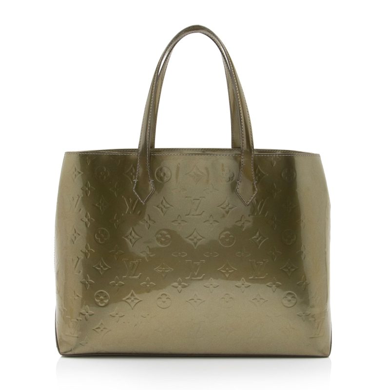 Louis Vuitton Monogram Vernis Wilshire MM Tote - Barde - Image 3