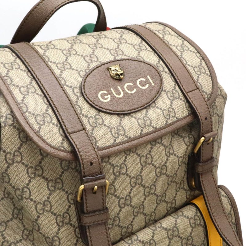 Gucci     Color yellow Pvc Leather Backpack (Pre-Owned) - Barde - Image 5