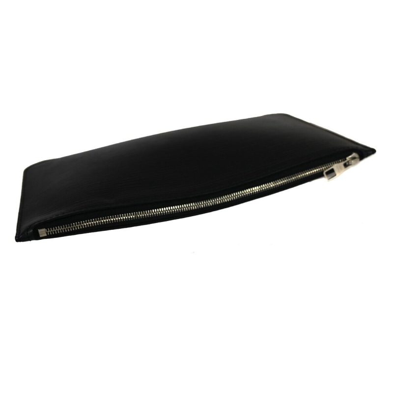 Louis Vuitton Neverfull Pouch  Leather Clutch Bag - Barde - Image 4
