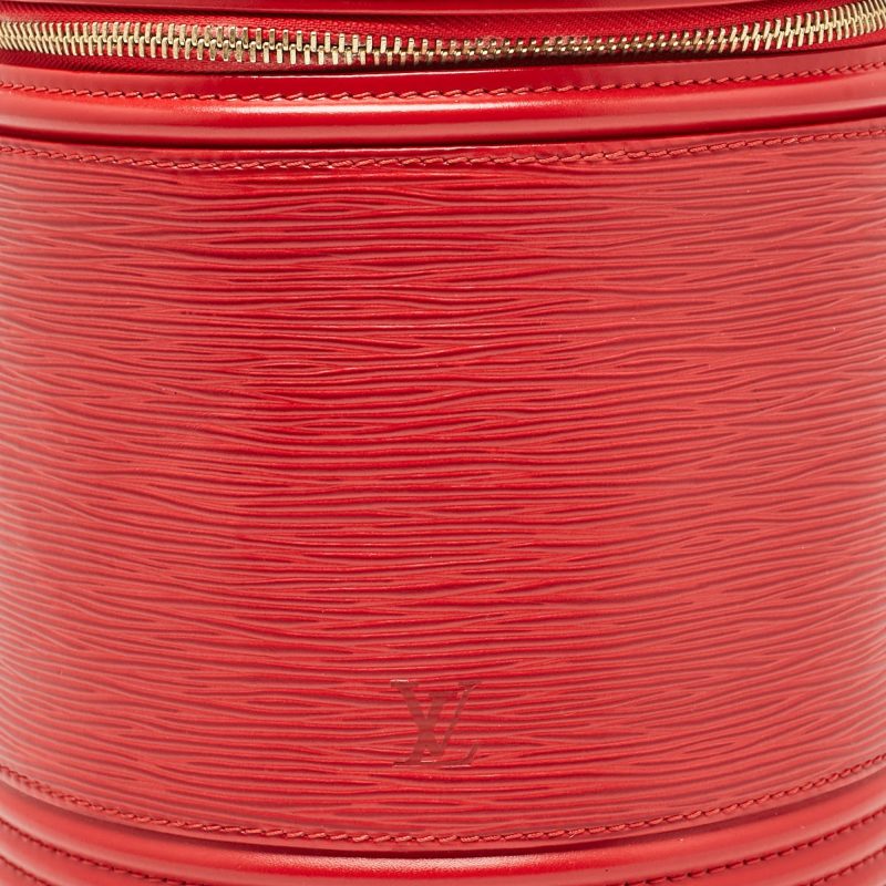 Louis Vuitton Red Epi Leather Cannes Vanity Case Bag - Barde - Image 4