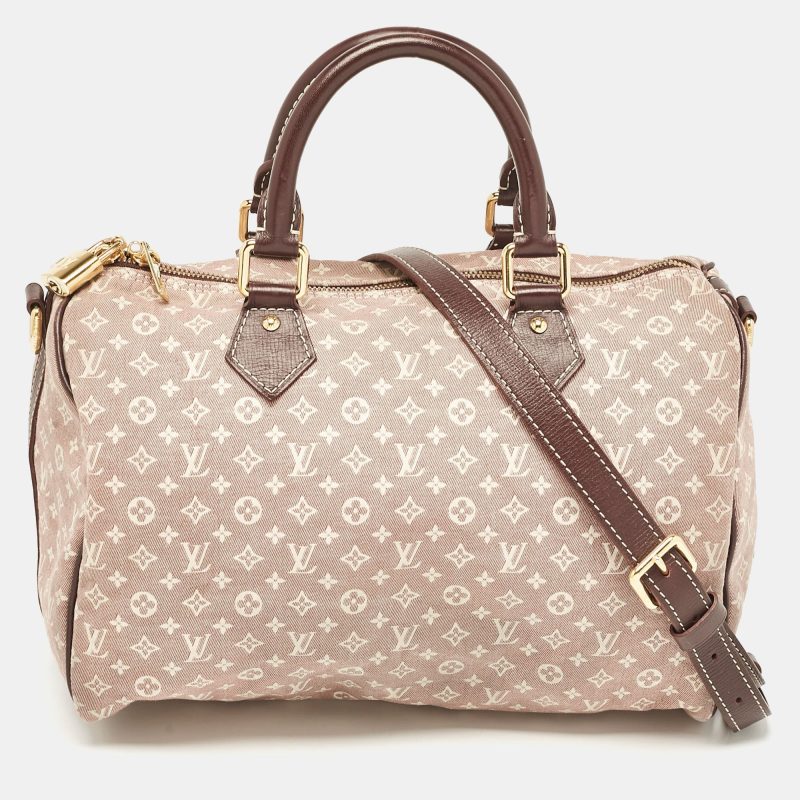Louis Vuitton Sepia Monogram Mini Lin Canvas Speedy 30 Bag - Barde