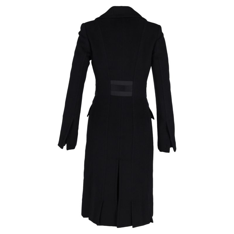 Gucci Double-Breasted Long Coat in Black Wool - Barde - Image 3