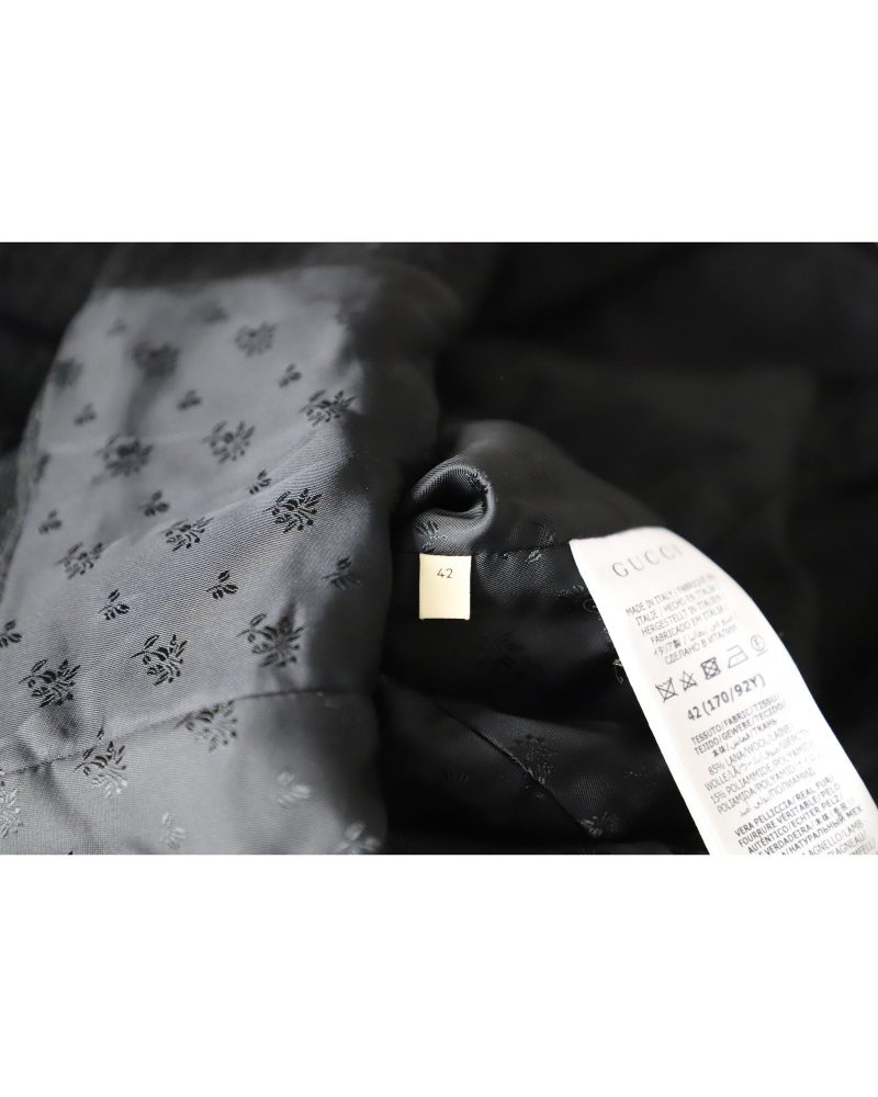 Gucci Tweed Jacket in Black Wool - Barde - Image 5