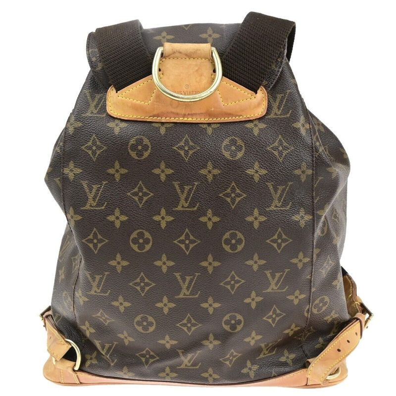 Louis Vuitton Montsouris Gm  Canvas Backpack Bag - Barde - Image 2