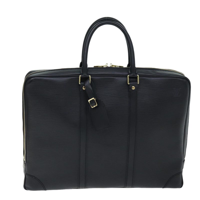 Louis Vuitton Porte Documents Voyage  Leather Briefcase Bag - Barde