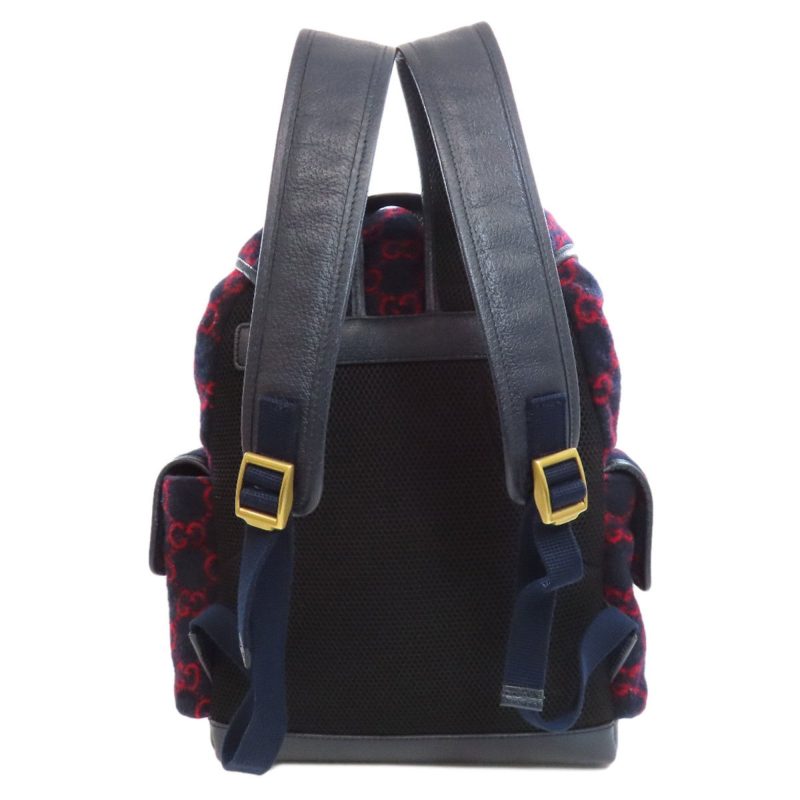 Gucci Navy  Color Wool Backpack (Pre-Owned) - Barde - Image 2