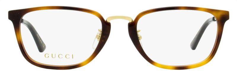 Gucci Men's Titanium Eyeglasses GG0324OJ 003 Havana/Gold 53mm - Barde - Image 2