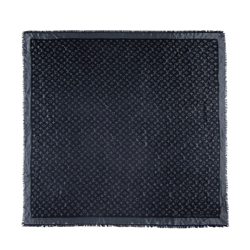 Louis Vuitton Silk Lurex Wool Monogram Shine Shawl - Barde