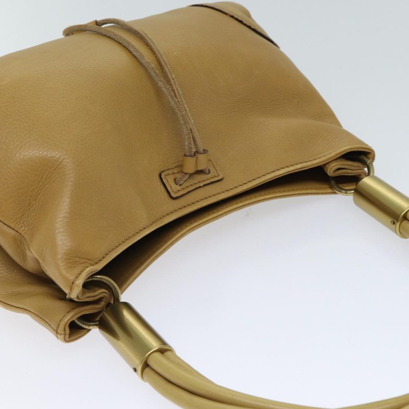 Gucci Drawstring  Leather Shoulder Bag () - Barde - Image 4