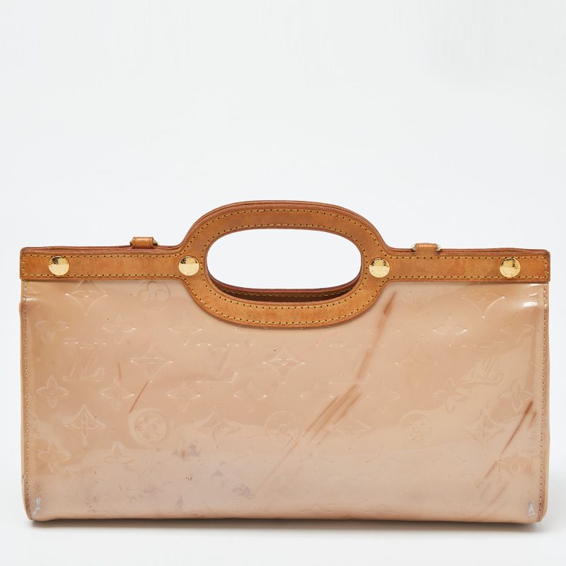 Louis Vuitton Rose Florentine Monogram Vernis Roxbury Drive Bag - Barde - Image 3