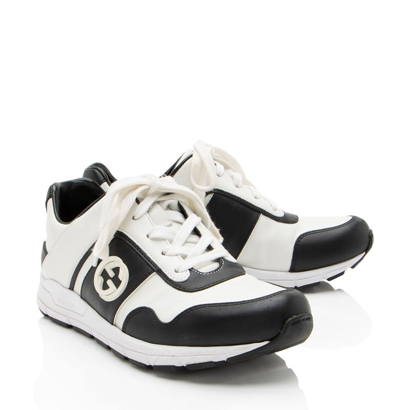 Gucci Leather Interlocking G Sneakers - Barde - Image 2
