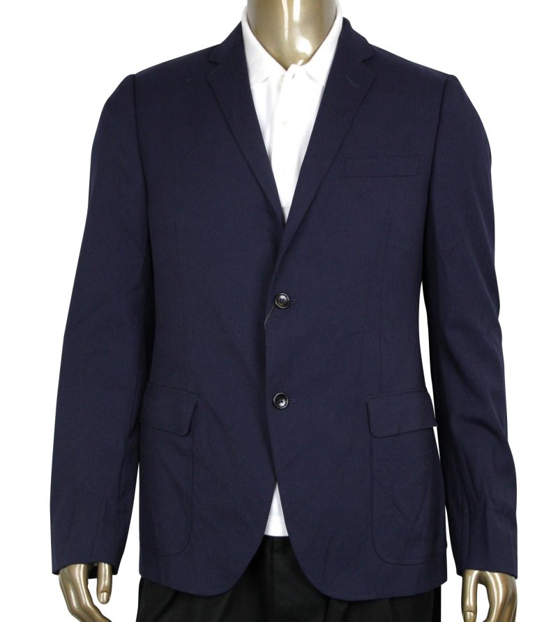 Gucci Men's Formal 2 Buttons blue Poly / Wool / Elastane Jacket - Barde