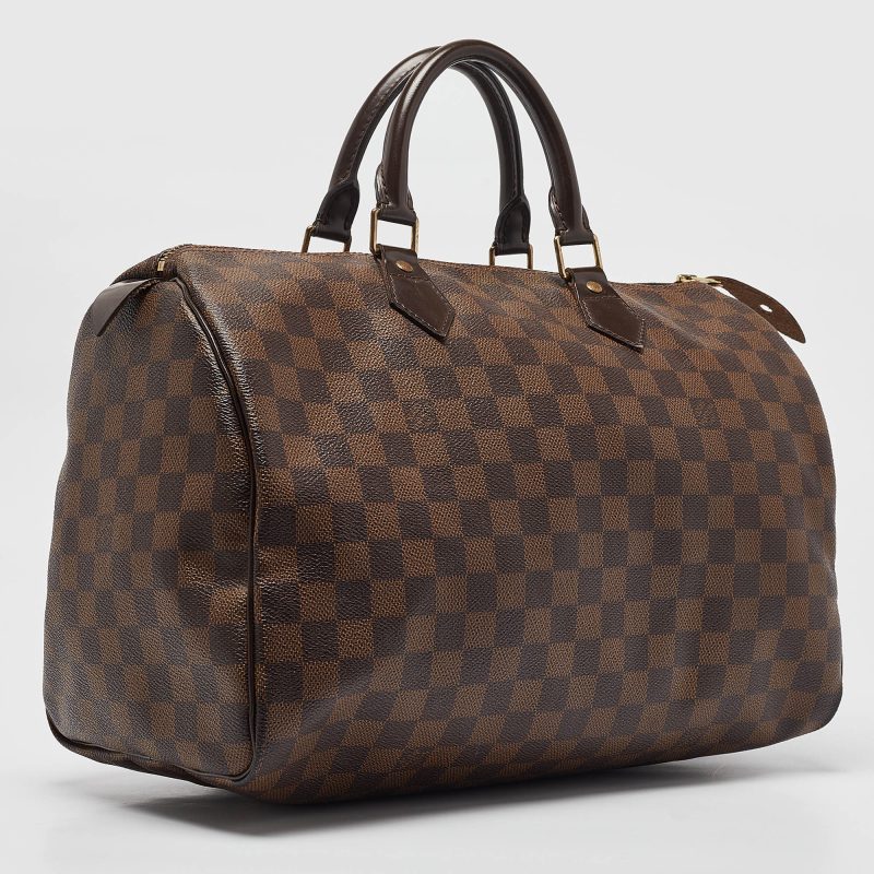 Louis Vuitton Damier Ebene Canvas Speedy 35 Bag - Barde - Image 2