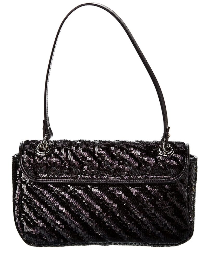 Gucci GG Marmont Small Sequin Shoulder Bag - Barde - Image 2
