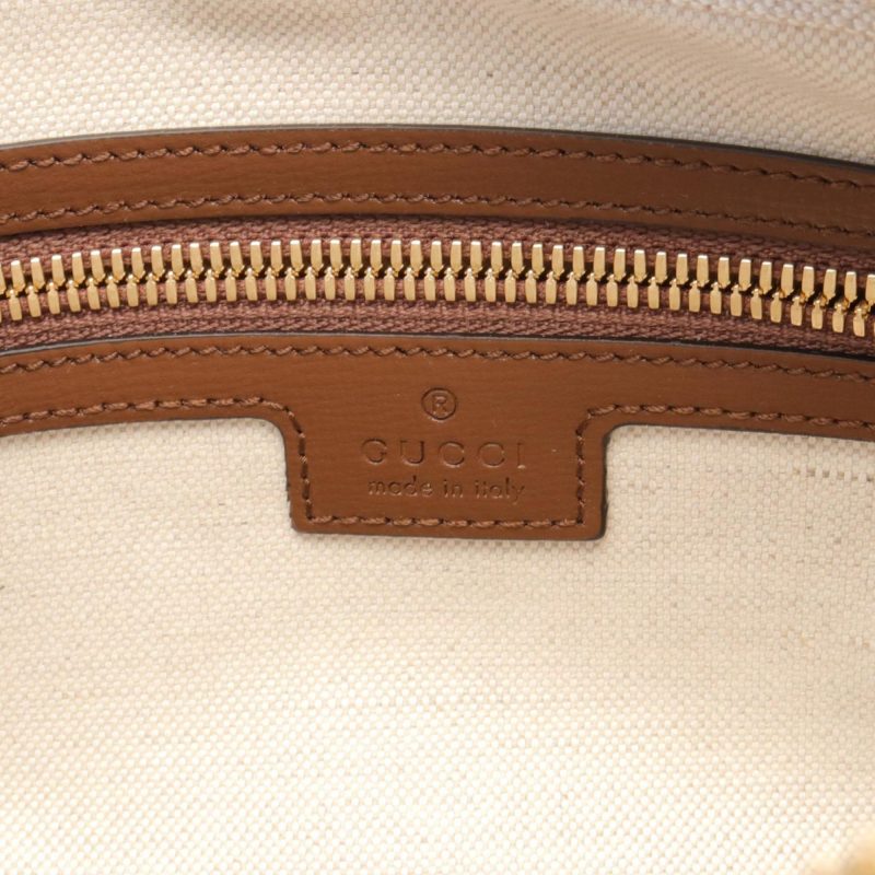 Gucci   Pvc Coated Canvas Leather Shoulder Bag (Pre-Owned) - Barde - Image 5