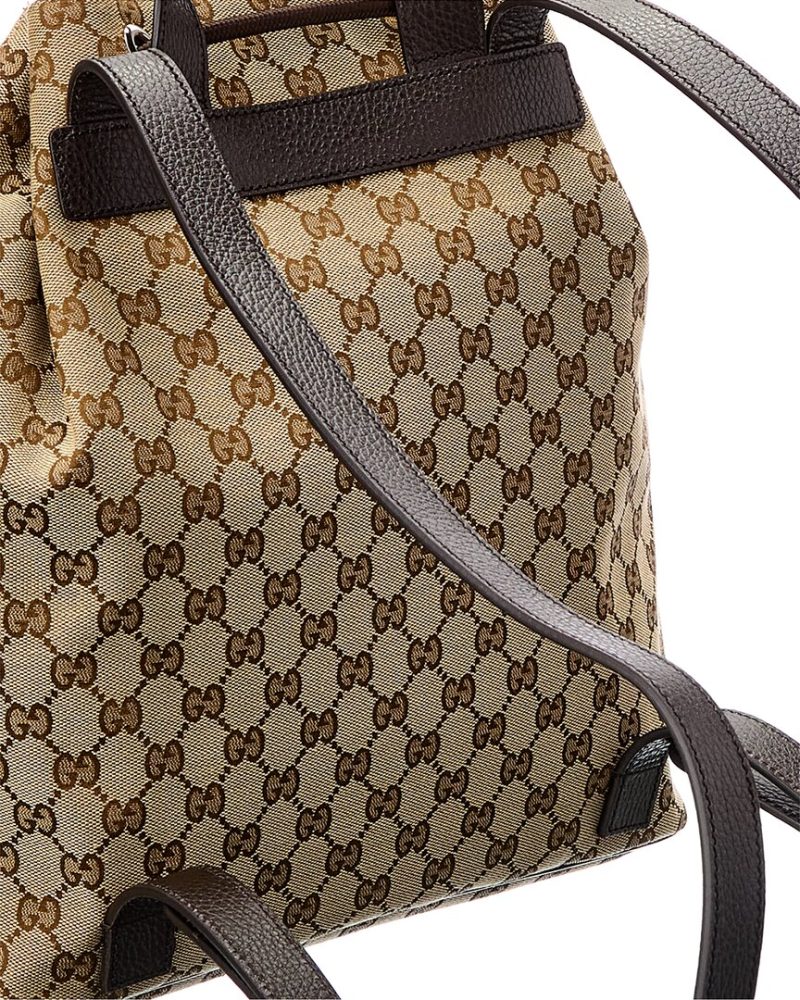 Gucci GG Canvas & Leather Backpack - Barde - Image 3