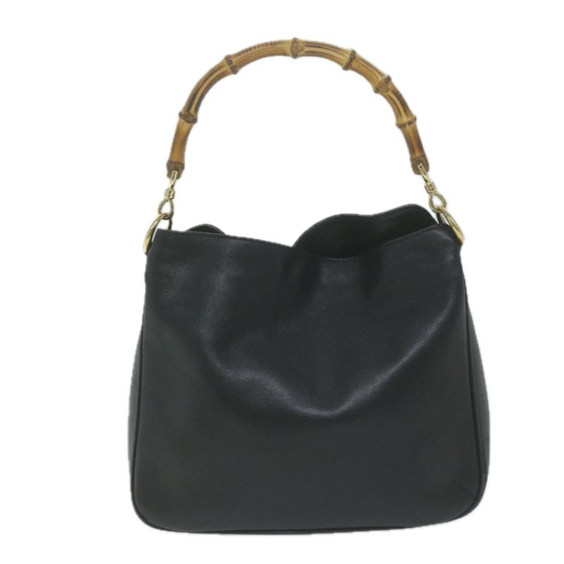 Gucci Bamboo  Leather Shoulder Bag () - Barde - Image 2