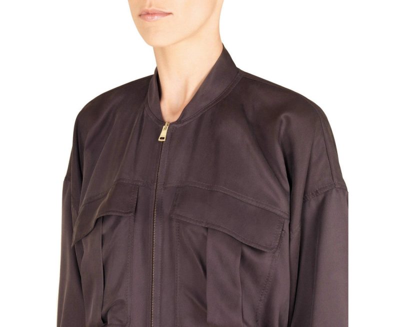 Gucci Women's Silk Twill Blouse Jackets - Barde - Image 4